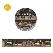 【日本BGM】和紙膠帶 金箔Life系列 ‧ 深夜中的書架