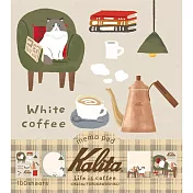 【日本Wa-Life】Kalita咖啡機系列 便條紙 ‧ White coffee