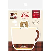 【日本Wa-Life】Kalita咖啡機系列 裁型便利貼 ‧ Brown coffee