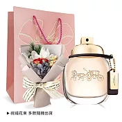 COACH 蔻馳 淡香精/淡香水情人節限定禮[30ml+花束+禮袋]-多款任選-國際航空版 時尚經典(淡香精)