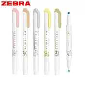 ZEBRA 限量香氛螢光筆 6色組