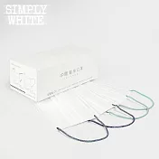 【CSD】中衛醫療口罩-成人平面- Simply White 2025-初語綠、心語紫 (30片/盒)