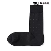 【MUJI 無印良品】男商務直角襪25-27cm 黑紋樣
