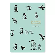 【日本RYU-RYU】2026 月記事手帳A5｜中島良二動物遊行 ‧ 企鵝