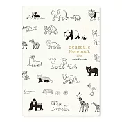 【日本RYU-RYU】2026 月記事手帳A5｜中島良二動物遊行 ‧ 動物大集合