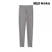 【MUJI 無印良品】女彈性天竺全長緊身褲 L 深摩卡棕