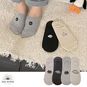 JDS.SOCKS 點子紗貓貓船型襪  * (四入組)