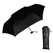 【日本Nakatani】Flat扁握把 極簡素色 輕量折傘 ‧ 質感黑