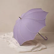 【日本Nakatani】Frella優雅花形 輕量耐風直傘 ‧ 浪漫紫