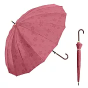 【日本Nakatani】櫻舞姬 16骨大傘面 耐風直傘 ‧ 緋紅色