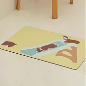 【韓國Dailylike】吸水速乾 硅藻土地墊 ‧ 柯基