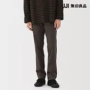 【MUJI 無印良品】男彈性綾織合身褲73 深棕