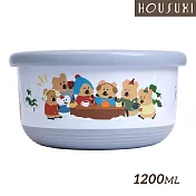 【HOUSUXI舒希】DINOTAENG 冬季系列-不鏽鋼雙層隔熱碗1200ml-A3