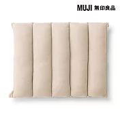 【MUJI 無印良品】可拼接柔軟多用途靠枕 /淺米
