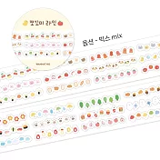 【韓國WANNATHIS】Kiss cut 貼紙膠帶 ‧ 小小分隔線/mix