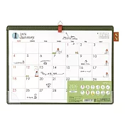 MIDORI 2026桌上型吊掛式月曆(A4)-歐吉桑