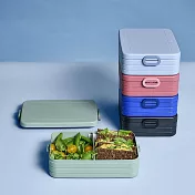 MEPAL / 分隔方形餐盒(L)- 石墨黑