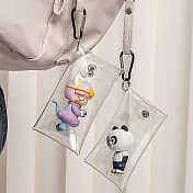 【素包包】萬用收納零錢鑰匙卡片遛娃盲盒小掛包PVC透明(06015) _10x20