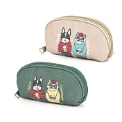 【Kusuguru Japan】 日本眼鏡貓 眼鏡包 小物袋 Animal Mode旅行伴侶 多功能收納眼鏡盒  筆袋 -綠色