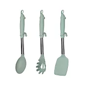 Bone 蹦克 / 不沾鍋造型立掛廚具3件組 鍋鏟 湯杓 漏杓 食品級耐高溫 造型立掛廚具組