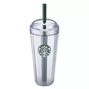 [星巴克]24OZ透明女神圓蓋TOGO冷水杯