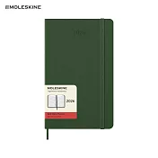 2026 MOLESKINE日記手帳/ 12M/ 硬殼/ L型/ 綠