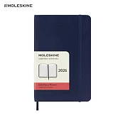 2026 MOLESKINE日記手帳/ 12M/ 軟皮/ 口袋型/ 寶藍