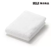 【MUJI 無印良品】棉圈絨雙線織手巾/可吊掛/柔白成品尺寸:W34×L35 cm