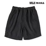 【MUJI 無印良品】幼兒速乾五分褲 80 黑色