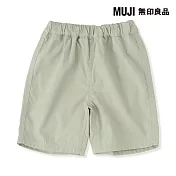 【MUJI 無印良品】幼兒速乾五分褲 80 淺綠