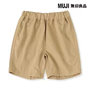 【MUJI 無印良品】幼兒速乾五分褲 90 米色