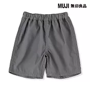 【MUJI 無印良品】幼兒速乾五分褲 80 灰白