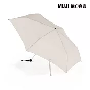 【MUJI 無印良品】晴雨兩用折傘 象牙白