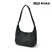 【MUJI 無印良品】撥水加工兩用單肩肩背包 黑色