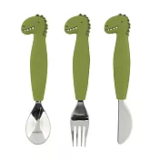 比利時 Trixie 動物造型刀叉匙3件組- 威力恐龍