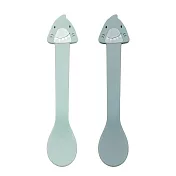 比利時 Trixie 動物造型矽膠湯匙2入組- 嘟嘟鯊魚