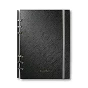 【DATA MATE - 2026日誌】DM-25146 輕巧時尚 25K 6孔活頁本- 黑色