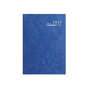 珠友 2026年A5/25K十字週誌/週計劃/日誌手帳手札/行事曆/每日時間軸管理/效率工作紀錄生活隨記-補充內頁 02靛藍
