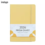 Indigo 2026 Prism Weekly B6 週日記  BUTTER YELLOW