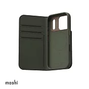 Overture 磁吸可拆式卡夾型皮套  for iPhone 17 Pro  苔影綠