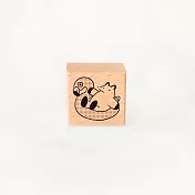 【 Hello Studio 你好工作室 】泳池狐吉 Huchii Beach Club系列 紅鶴泳圈｜M號印章