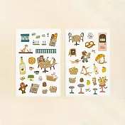 【 Hello Studio 你好工作室 】歐洲小鎮｜轉印貼紙 一組兩入
