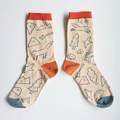 【 Hello Studio 你好工作室 】日常線條｜插畫棉襪