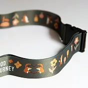 【 Hello Studio 你好工作室】狐吉暖陽黃/狐吉蒼森綠 | 行李束帶 蒼森綠