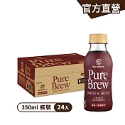 【伯朗咖啡】伯朗咖啡Pure Brew美式咖啡(無糖)350ml (24罐/箱)