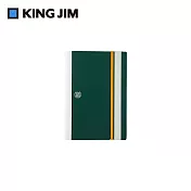 【KING JIM】學院風 A4可對折資料夾 / 綠色