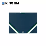 【KING JIM】學院風 sandit A4薄型文件收納夾 / 海軍藍