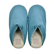 【日本現代百貨】boule輕量40g 霧絨保暖防滑拖鞋 ‧ 藍