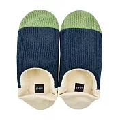 【日本現代百貨】2way可後踩 保暖防滑 不彎腰懶人拖鞋 ‧ 藍