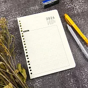 【conifer綠的事務】2026年25K方格週誌內頁 適用6孔、20孔孔夾  活頁內頁